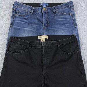 LOT OF 2 Democracy Ab Solution Jeans Womens 14 Skinny Technology Denim Stretch